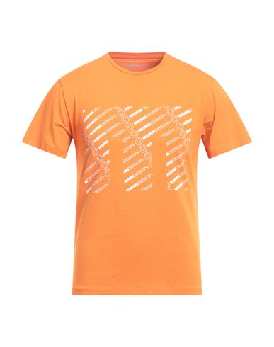 Momo Design Man T-shirt Orange Size Xl Cotton, Elastane