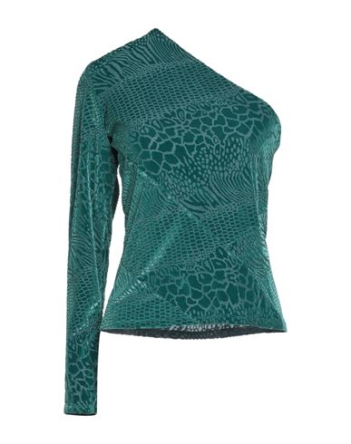 House Of Holland Woman Top Green Size 10 Polyester, Polyamide, Elastane