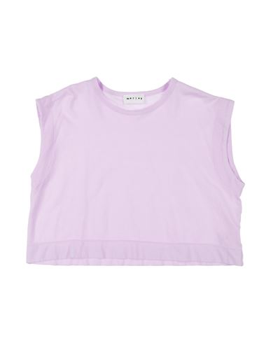 Morley Babies'  Toddler Girl T-shirt Lilac Size 4 Cotton, Linen In Purple