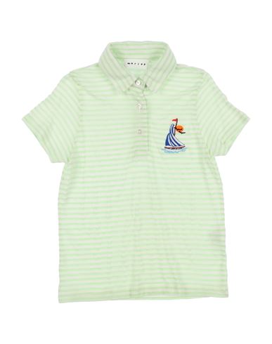 Morley Babies'  Toddler Girl Polo Shirt Light Green Size 4 Viscose, Linen, Polyester