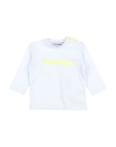 Bikkembergs Babies'  Newborn Boy T-shirt White Size 0 Cotton, Elastane