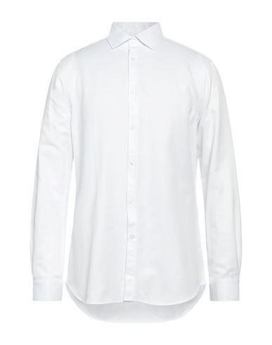Siviglia Man Shirt White Size 17 ½ Cotton, Polyester