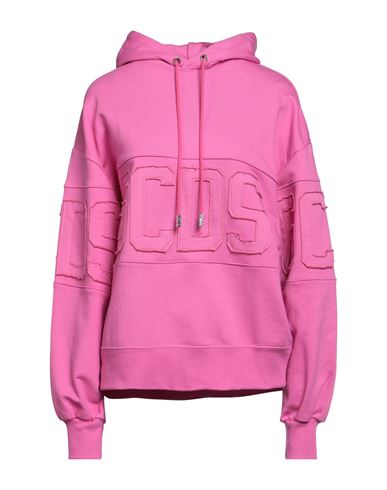 Gcds Woman Sweatshirt Fuchsia Size Xs Cotton In Pink
