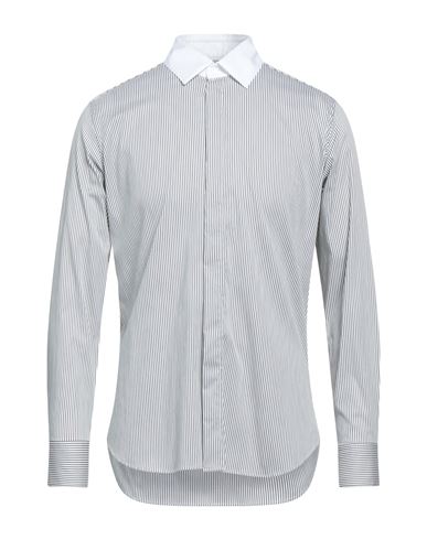 Pt Torino Man Shirt Navy Blue Size 15 ¾ Cotton, Polyamide, Elastane