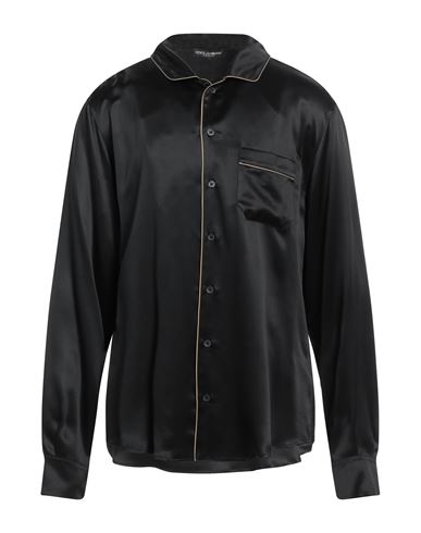 Dolce & Gabbana Man Shirt Black Size 16 ½ Silk