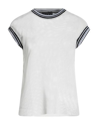 Icona By Kaos Woman T-shirt White Size S Polyester, Elastane