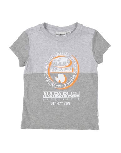 Napapijri Babies'  Toddler Boy T-shirt Grey Size 4 Cotton