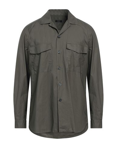 Liu •jo Man Man Shirt Military Green Size M Cotton