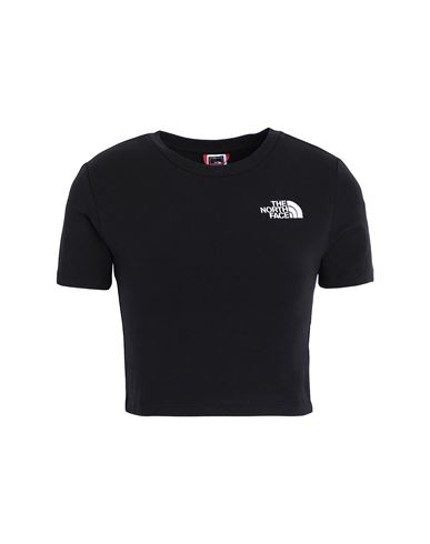 The North Face W Simple Dome Cropped Slim Tee In Black