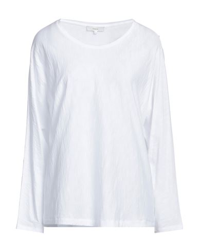Vince . Woman T-shirt White Size L Pima Cotton
