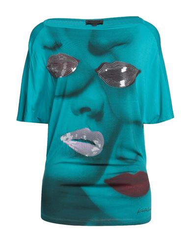 Koralline Woman T-shirt Deep Jade Size Xs Viscose, Elastane In Green