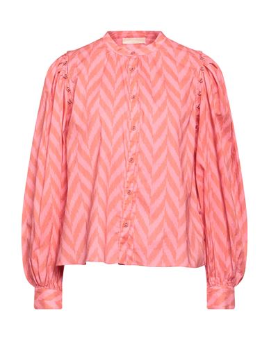 Ulla Johnson Woman Blouse Coral Size 6 Cotton In Pink