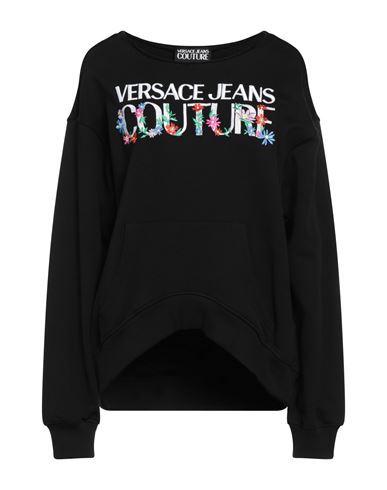 Versace Jeans Couture Woman Sweatshirt Black Size S Cotton