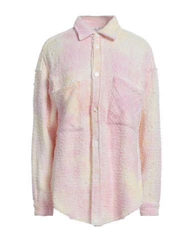 Faith Connexion Woman Shirt Light Pink Size M Cotton, Polyamide, Viscose