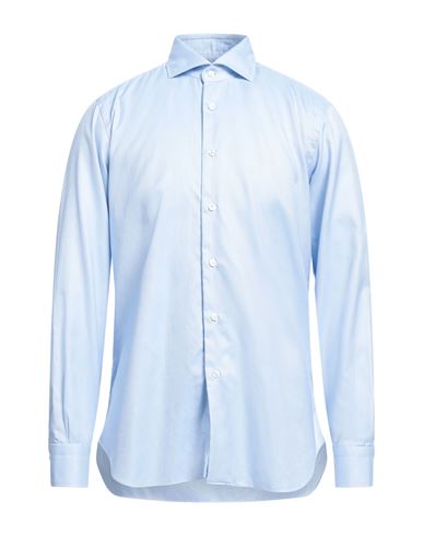 Barba Napoli Man Shirt Light Blue Size 16 ½ Polyamide, Elastane