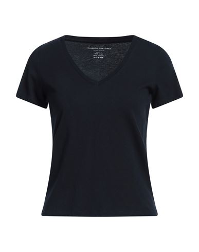 Majestic Filatures Woman T-shirt Midnight Blue Size 1 Cotton