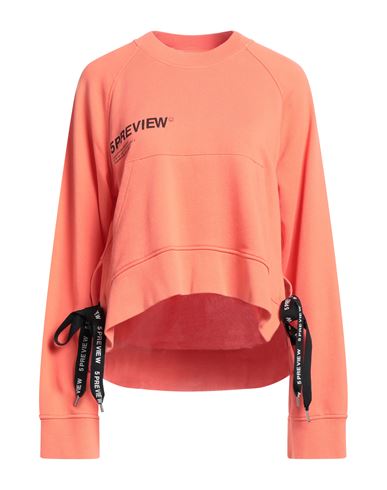 5preview Woman Sweatshirt Coral Size Xs Cotton, Polyester In Red
