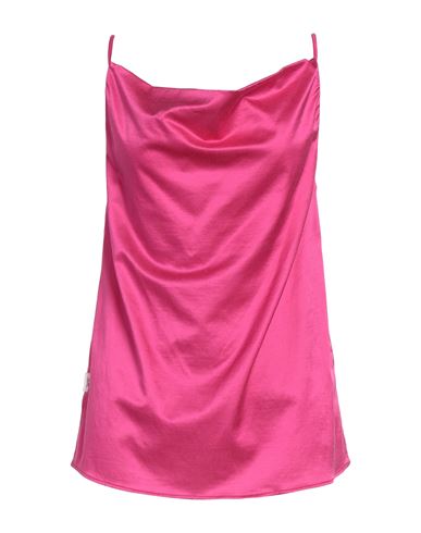 Jijil Woman Top Fuchsia Size 4 Cotton, Silk, Elastane In Pink