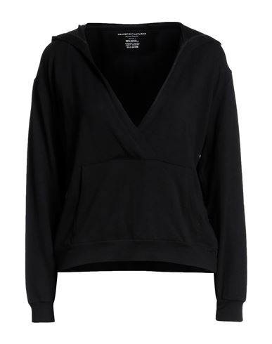 Majestic Filatures Woman Sweatshirt Black Size 1 Viscose, Elastane