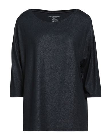 Majestic Filatures Woman T-shirt Midnight Blue Size 3 Viscose, Elastane