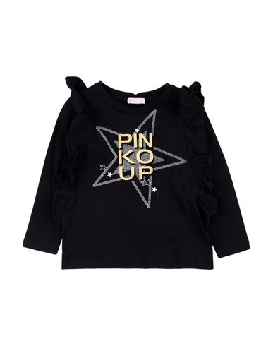 Pinko Up Babies'  Toddler Girl T-shirt Black Size 7 Cotton