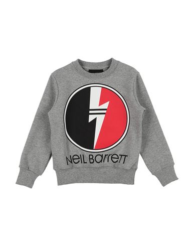 Shop Neil Barrett Toddler Boy Sweatshirt Light Grey Size 6 Cotton