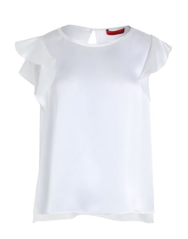 Max & Co . Woman Top White Size 10 Silk