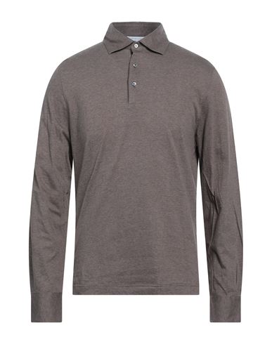 Filippo De Laurentiis Man Polo Shirt Khaki Size 36 Cotton In Beige