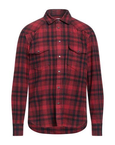 Shop Pt Torino Man Shirt Red Size 16 ½ Cotton