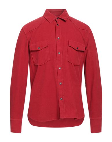 Pt Torino Man Shirt Red Size 15 ¾ Cotton