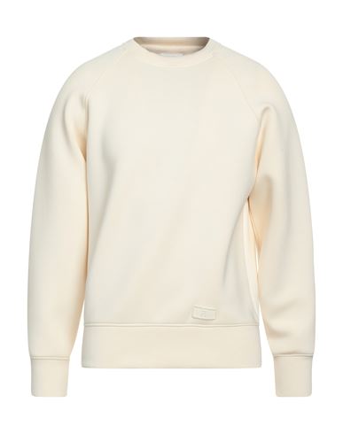 Shop Pt Torino Man Sweatshirt Ivory Size 44 Viscose, Elastane, Polyurethane In White