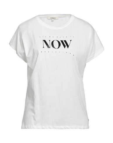 Garcia Woman T-shirt White Size S Cotton