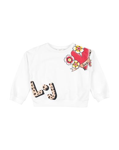 Liu •jo Babies'  Newborn Girl Sweatshirt White Size 3 Cotton, Elastane
