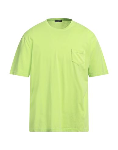 Brandolini Man T-shirt Acid Green Size 44 Cotton