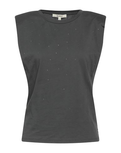 Garcia Woman T-shirt Lead Size Xs Cotton In Gray