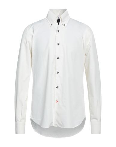 Jacob Cohёn Man Shirt Ivory Size 16 Cotton In White