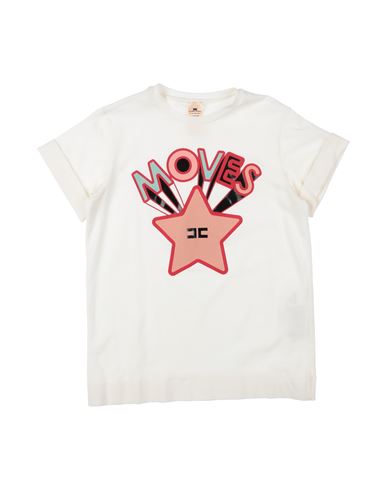 Elisabetta Franchi Babies'  Toddler Girl T-shirt Ivory Size 6 Cotton, Elastane In White