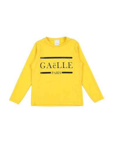 Gaelle Paris Babies' Gaëlle Paris Toddler Boy T-shirt Yellow Size 6 Cotton, Elastane