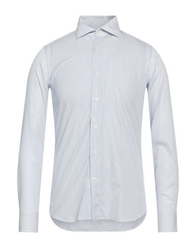 Alea Man Shirt Azure Size 17 ½ Cotton In Blue