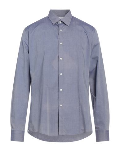 Alea Man Shirt Slate Blue Size 17 Cotton