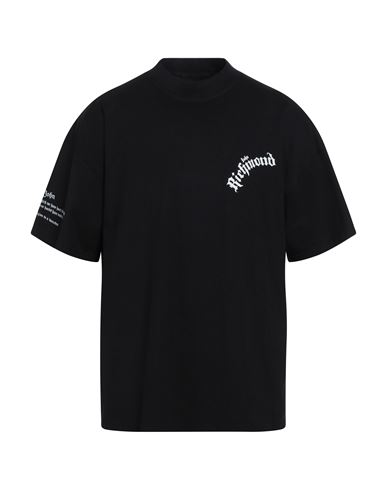 John Richmond Man T-shirt Black Size Xs Cotton