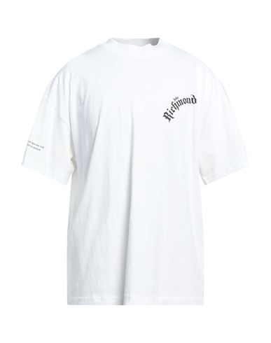 John Richmond Man T-shirt White Size Xs Cotton