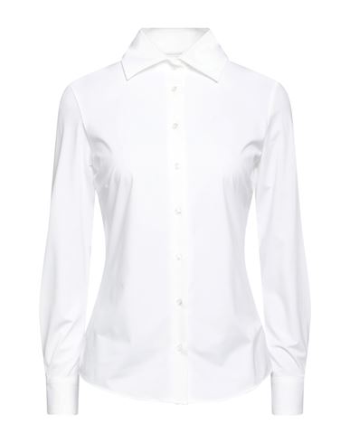 Brian Dales Woman Shirt White Size 8 Polyamide, Elastane