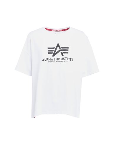 Shop Alpha Industries Man T-shirt White Size L Cotton