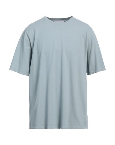 Alpha Studio Man T-shirt Light Blue Size 50 Cotton, Elastane