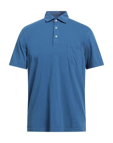Bl'ker Man Polo Shirt Blue Size 3xl Cotton