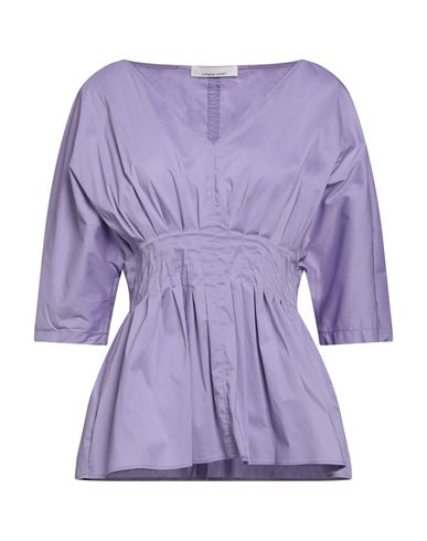 Liviana Conti Woman Top Light Purple Size 6 Cotton, Polyamide, Elastane