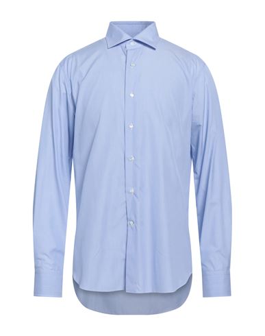 Alessandro Gherardi Man Shirt Sky Blue Size 16 Cotton