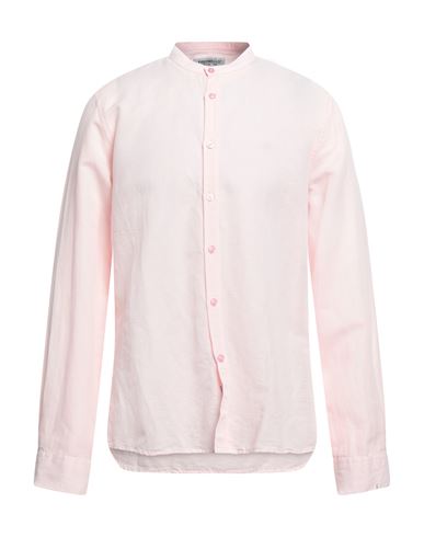 Fred Mello Man Shirt Light Pink Size 3xl Linen, Cotton