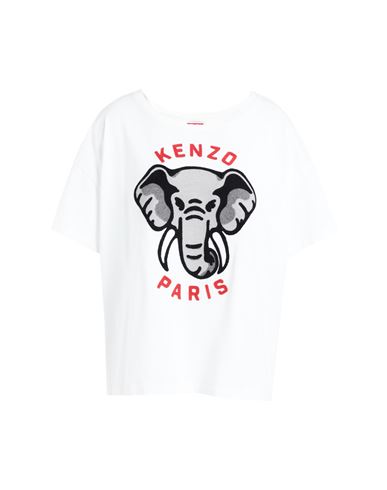 Shop Kenzo Woman T-shirt White Size L Cotton